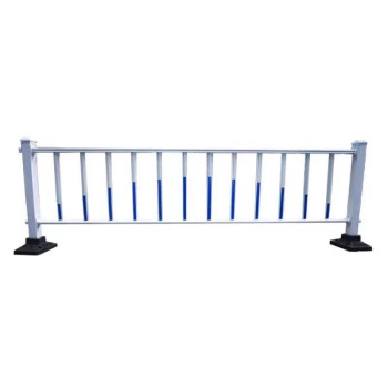 凯道 道路金属护栏隔离安全防护栏 3M*0.8M 白色加蓝色反光条