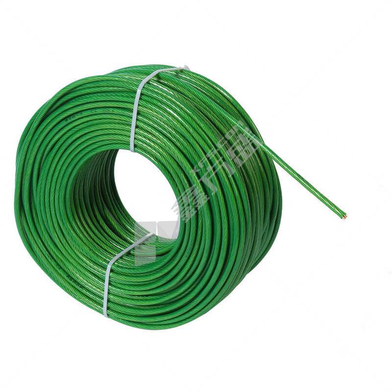 俱威 PVC包塑钢丝绳 8mm 20公斤 150米 绿色