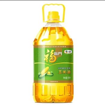 福临门 压榨非转基因玉米油 5L 黄色