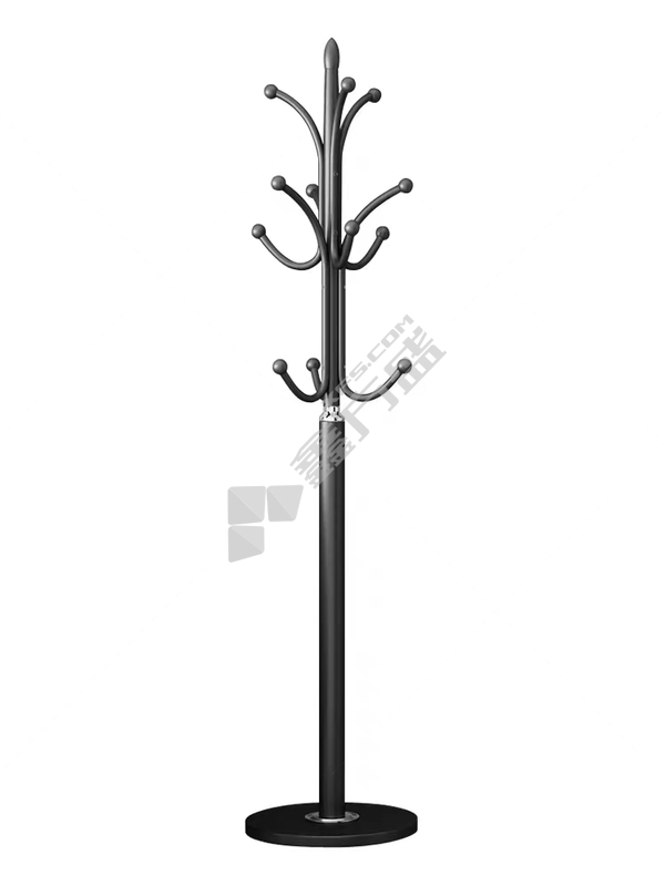 落地挂衣架 177cm/黑色