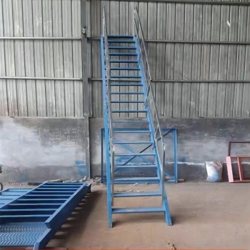 京梯 钢爬梯 按要求加工成品 Q235B 钢爬梯 斜45° 3m*1m