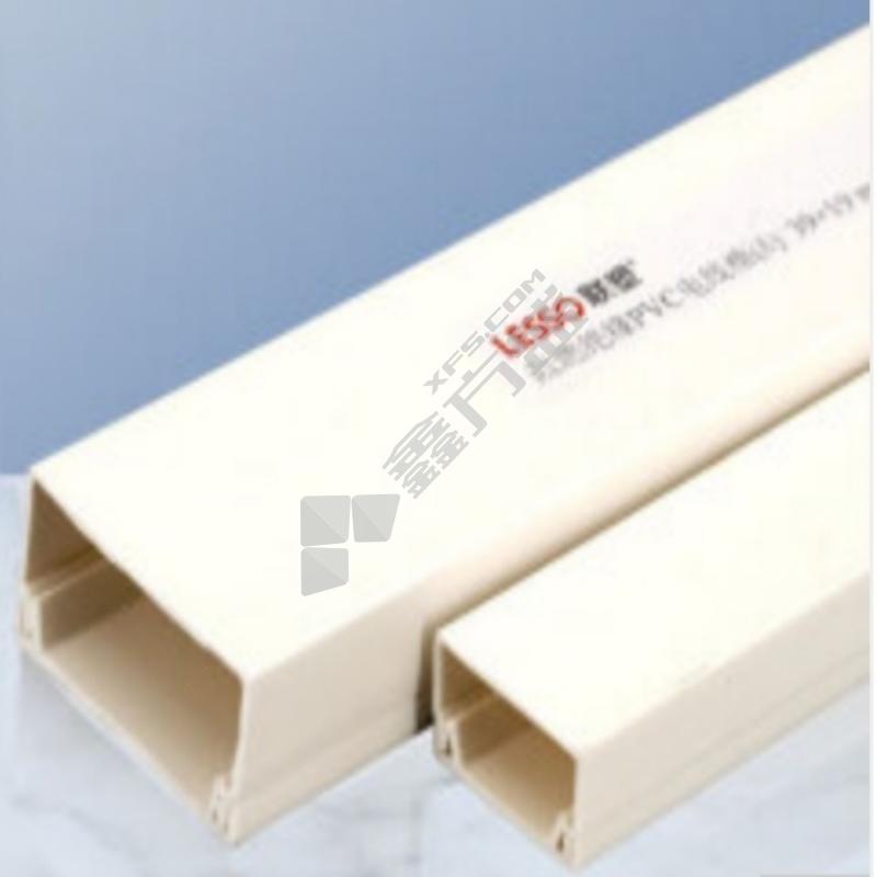 联塑 PVC线槽板 国标A槽 明装明线走线槽 网线电线槽 方形 39×19 2M/根 白色