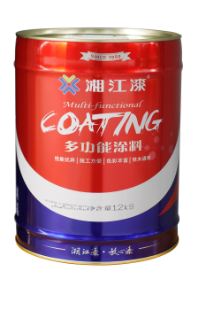 湘江 醇酸调和漆. 面漆 桔红 3.5kg/桶.