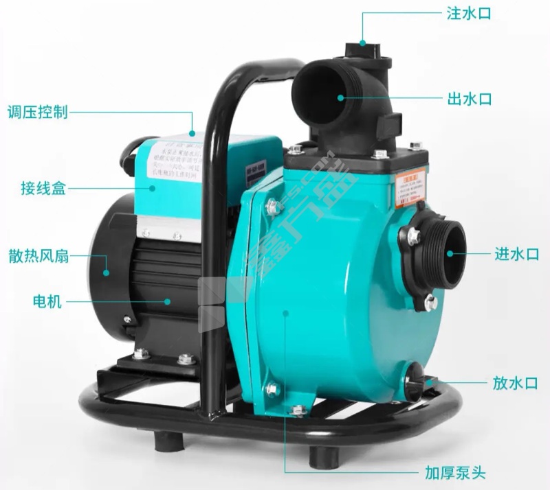 TURBOSUN抽水泵 1寸水泵无出水管+3米进水管 48V电压 600w (单位：个)