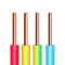 德力西 铜覆钢圆线 电线电缆 BV1.5平方单芯单股铜线家装家用铜芯电线 50米红色火线