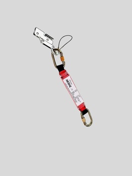 羿科 绳自锁器. 60816726-10，自锁器为钢质
自锁器永久固定在安全绳上，不可从绳索上拆卸。 这带来了一个优点，即当设备不使用时，工人不会丢失设备。
带有一个60816761安全钩和一个缓冲包
一端为连接环，另一端是绳结
安全绳直径12毫米
安全绳长度可选 10米 20米和30米.