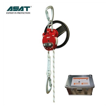 阿萨特 救援缓降器. AEM-060(金属箱款），具有救援功能 最大下降负荷：双人（250kg）.