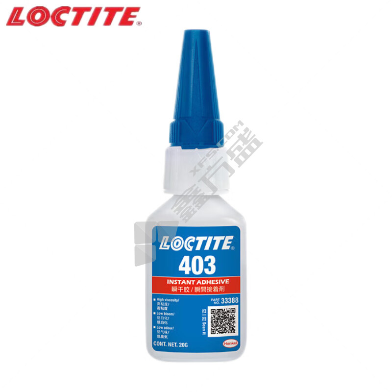 乐泰 瞬干胶. Loctite403中粘度低白化 500g.