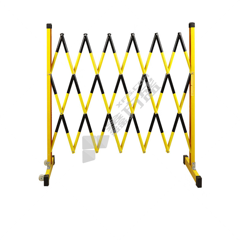 豹赞 玻璃钢伸缩围栏 BZ080-1.2*5m，黄黑款
