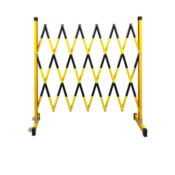 豹赞 玻璃钢伸缩围栏 BZ081-1.2*3m，黄黑款