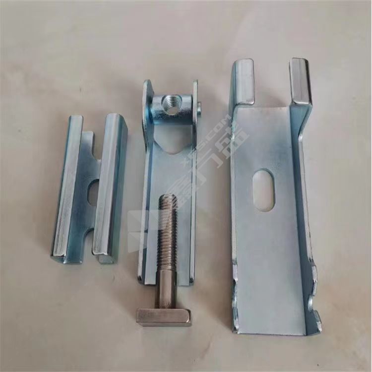 金石 防溢裙夹持器-裙板压紧装置. M16含T型螺栓1个、夹紧装置2个、滑道一个.