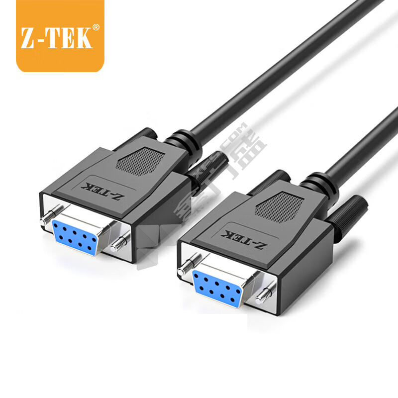 力特科技Z-TEK RS232交叉串口线9孔转9孔23 3米 交叉线ZC295