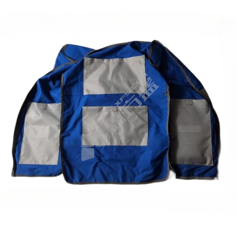 添盾 TD-CP1801冰袋降温反光马甲反光背心（蓝色，带反光条，含4个冷凝胶冰袋，均码） 4组口袋降温