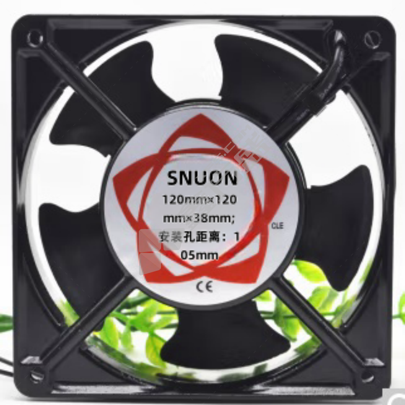 SNUON 散热风扇 120mm×120mm×38mm;安装孔距离：105mm