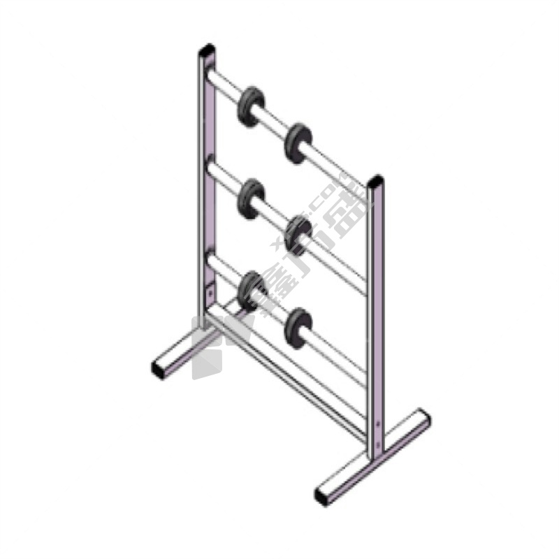 轩之准 轩之准卷料支架 三层，长度：1.2m，带可锁的滑轮　