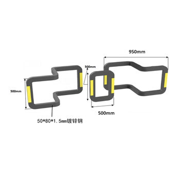 京固 人车分流隔离栏 长950*高500mm（大号）；长500*高500mm（小号