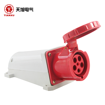 天旭 工业插头插座连接器三相五线380V耦合器公母对接航空插头明装插座1个 SH-135 5芯63A