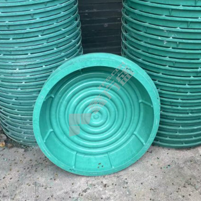 国产优品 树脂下沉式圆形井盖 500mm/5kg/500kg/绿色
