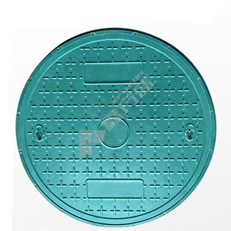 国产优品 人行绿色树脂复合圆井盖 800mm*30mm/绿色