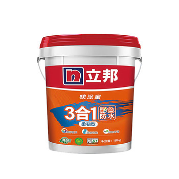 防水浆料. 18kg 快涂宝通用型·本品是一种双组份水性防水浆料,采用优质丙烯酸酯乳液作为液料，以特种水泥和多种活性填料组成粉料，经一定比例配制而成。·具有良好的耐水性，耐碱性，粘结强度高等特性。·适用于浴室、