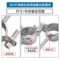 劲功 304不锈钢管支架带丝杆卡扣管卡抱箍卡箍水管固定器圆管管箍管夹 【Φ51-57】M8*25mm