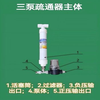 水e通 空调下水管疏通器 三泵疏通器（完整版） 白色