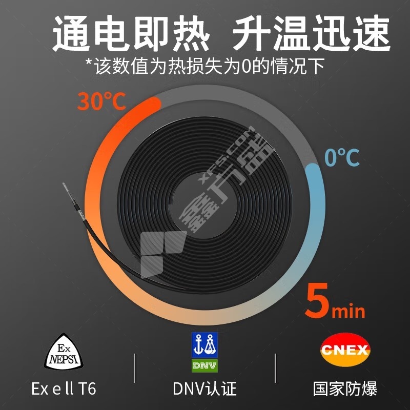 泰科 泰科化学气相沉积设备加热带  AC 240V-60Hz-IP20Tmax：450　4.7米