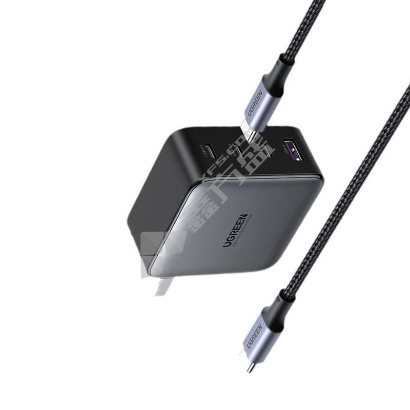 绿联氮化镓充电器头 50653 1.5米 100W