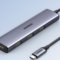 绿联Type-C扩展坞 USB-C转HDMI转换器 4K60Hz分线器HUB投屏千兆有线网卡接头