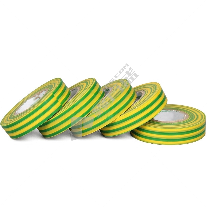 百思达 电工绝缘胶带 PVC/68*17m/黄绿色