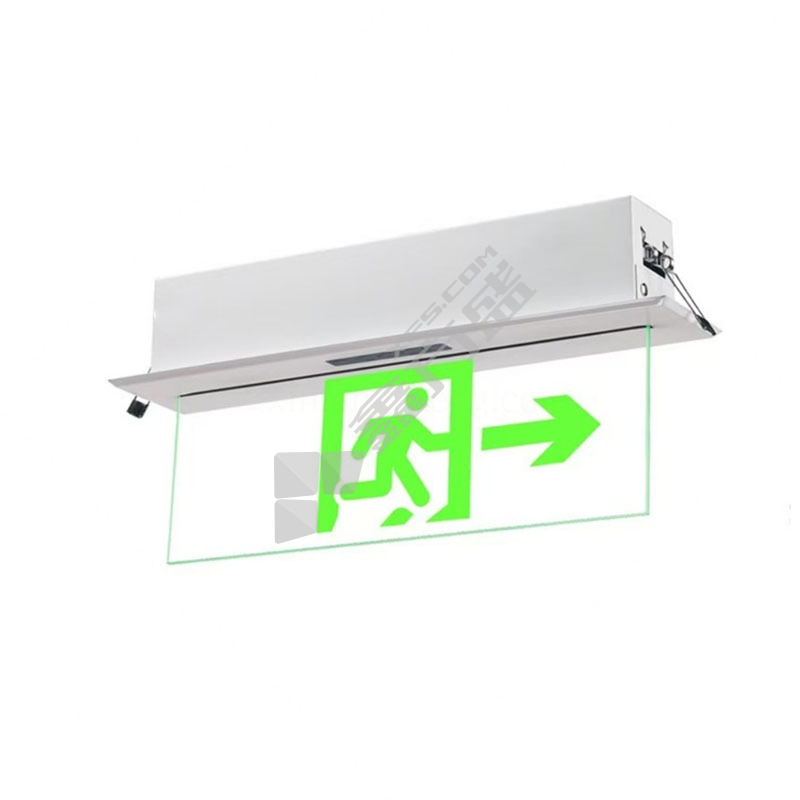 拿斯特 N-BLJC-2LROE I 1WZFD 右向集中控制型消防应急吸顶透明灯 1W/DC36V/单向