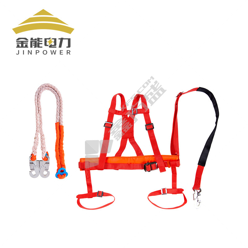 五点式安全带. 橘色五点全身式 2.5米+小头钩.