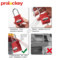 prolockey 安全挂锁工业锁具花瓶型工程塑料绝缘隔离设备锁挂牌上锁加宽锁壳 WCP76S（加宽铜锁芯） 不通开 76mm钢梁挂锁-直径6mm