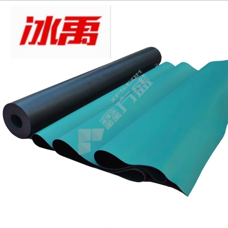 冰禹 防静电橡胶台垫 0.6m*10m*5mm（PVC环保）