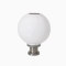 国产优品 太阳能30cm柱头圆球灯 1.2W/白光