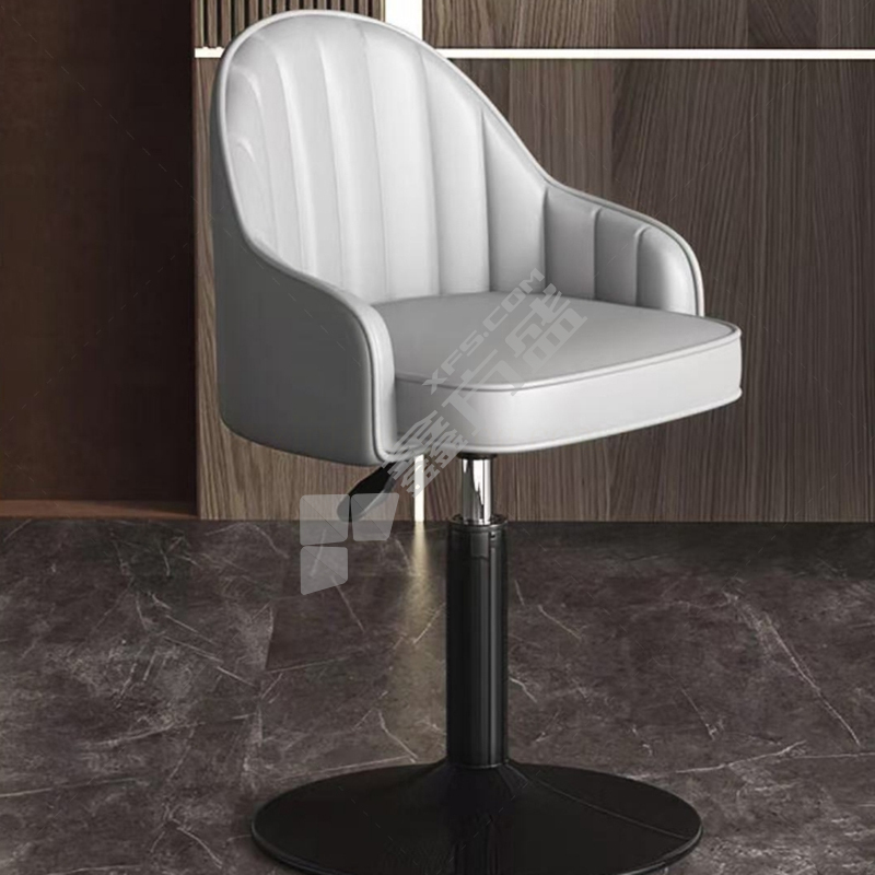 国产优品 旋转吧台椅 42-57cm/双拼灰色