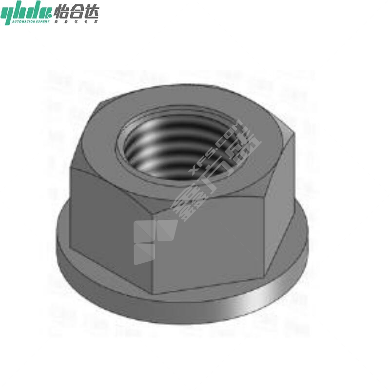 怡合达 带肩六角螺母 M12