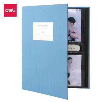 得力相册 型号：65350 规格描述：PP插袋 5寸 蓝色