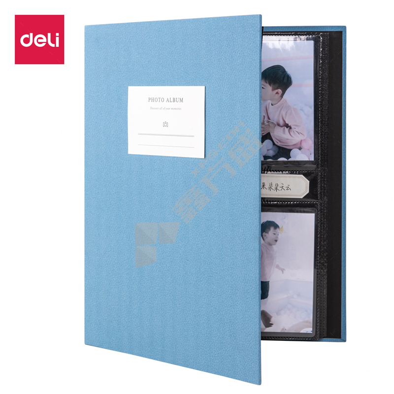 得力相册 型号：65350 规格描述：PP插袋 5寸 蓝色