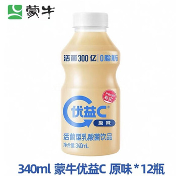 蒙牛 活菌乳酸菌饮料 340ml*12/原味