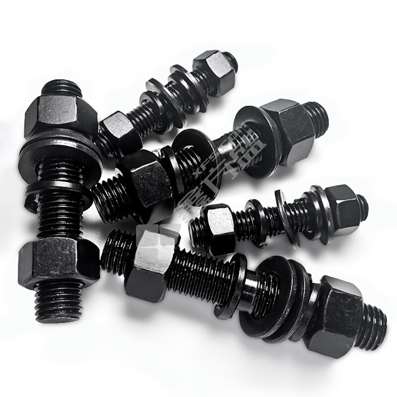 京固 全螺纹双头螺栓配2母2平2弹 M16*90mm/35CrMoA/30CrMo/HG20613