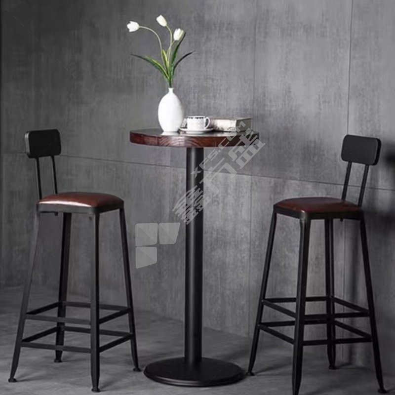 吧台高脚凳 30*75cm/咖色