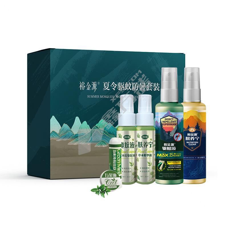 Y202 驱蚊套装 夏令驱蚊防暑 驱蚊液110ml. 驱蚊液30ml 肤养宁50ml 肤养宁30ml 万金油3.5g 鼻舒1.5g.