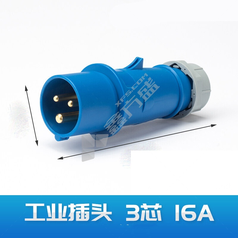 优品 防爆插头 三极/16A/380V