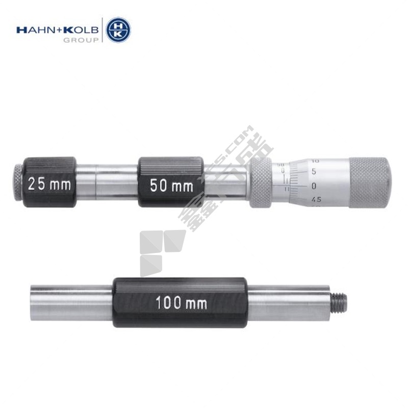 哈恩库博 2件式内径千分尺 31678115 量程0–150毫米，连接螺纹M7x1