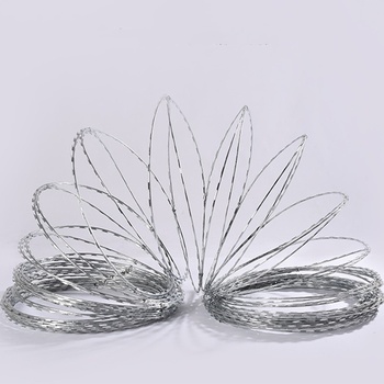 京固 热镀锌钢丝刀片刺绳 0.45mm*2.8mm*300mm/5kg/6.5m/35mm