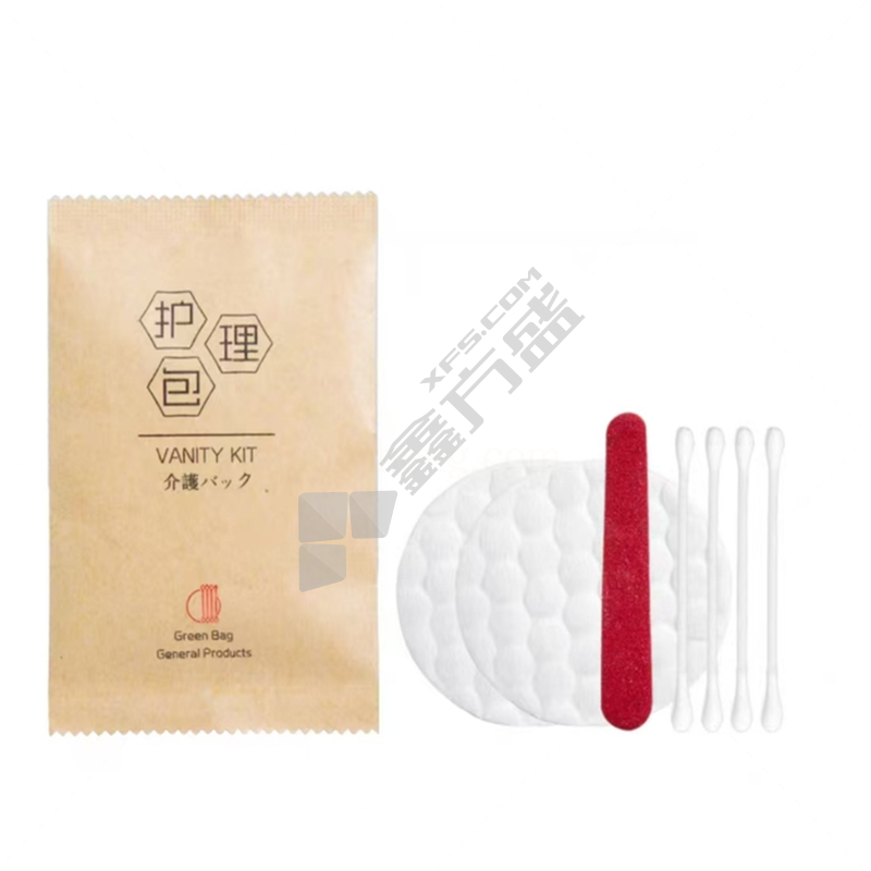 一次性洗漱护理包 化妆棉 指甲 锉棉签/三件套