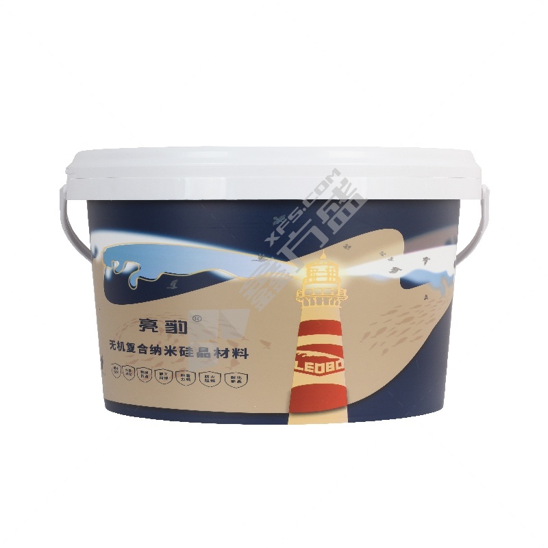 亮豹 Leobo2258 无机复合纳米水性金属涂料 10KG/橘红色