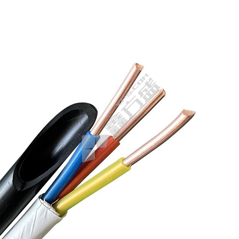 津达线缆 阻燃护套线 ZR-RVV/450/750V/7*1.5平方/黑色