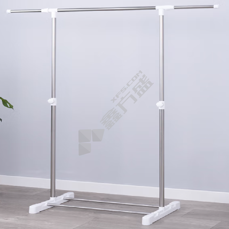 简易晾衣架 86*43*95-160cm/樱花白